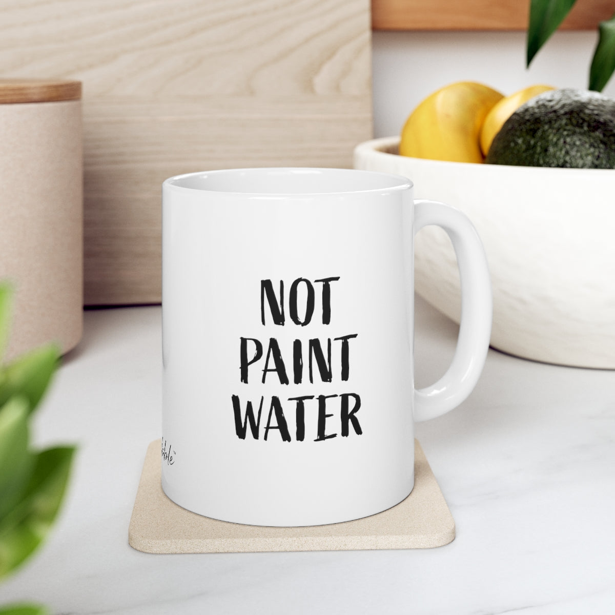 Not Paint Water Ceramic Mug 11oz