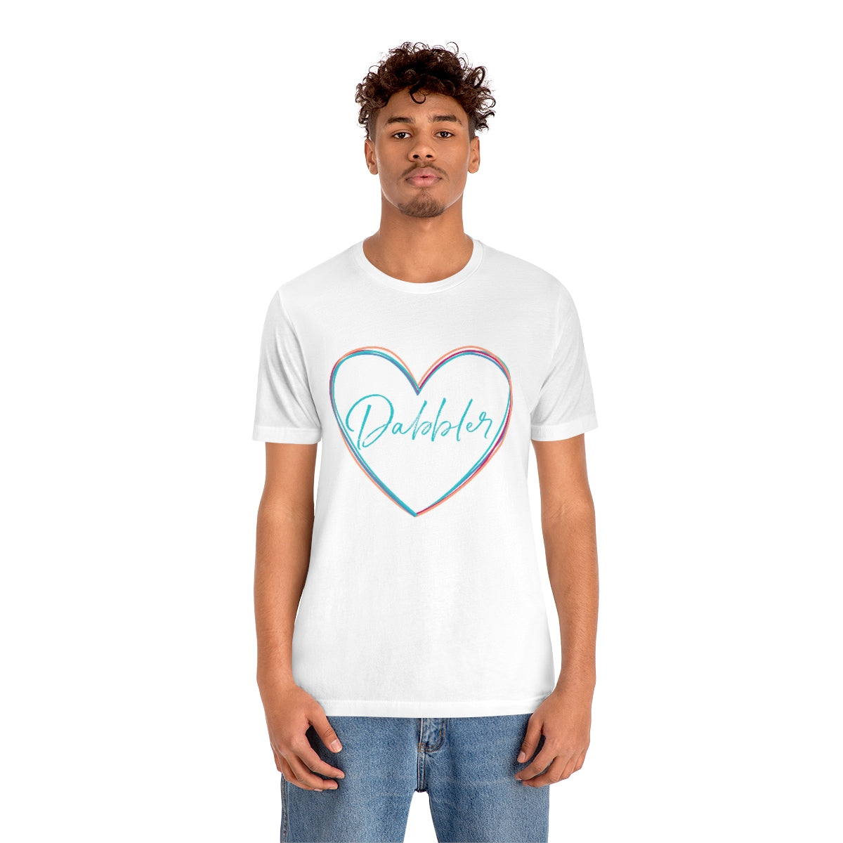 Colorful Dabbler Heart Short Sleeve Tee