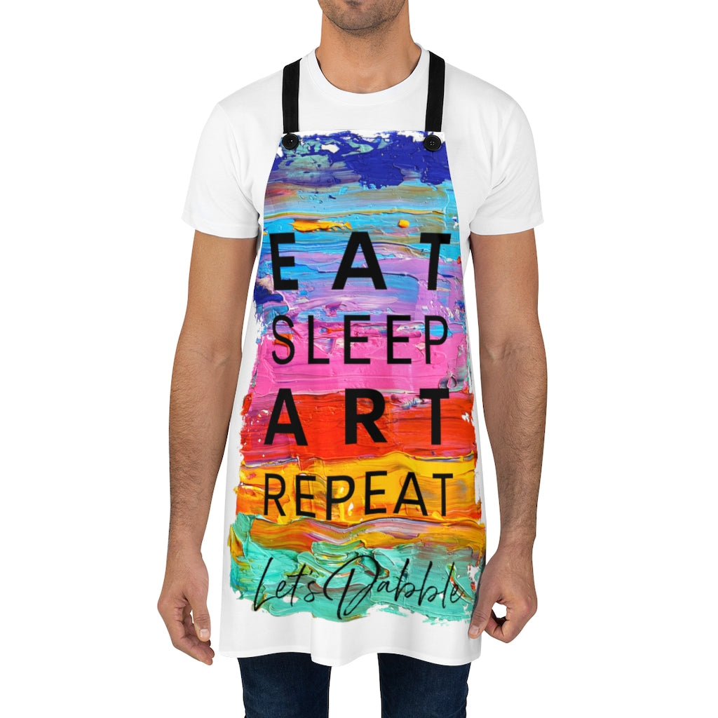 "Eat, Sleep, Art, Repeat" Apron