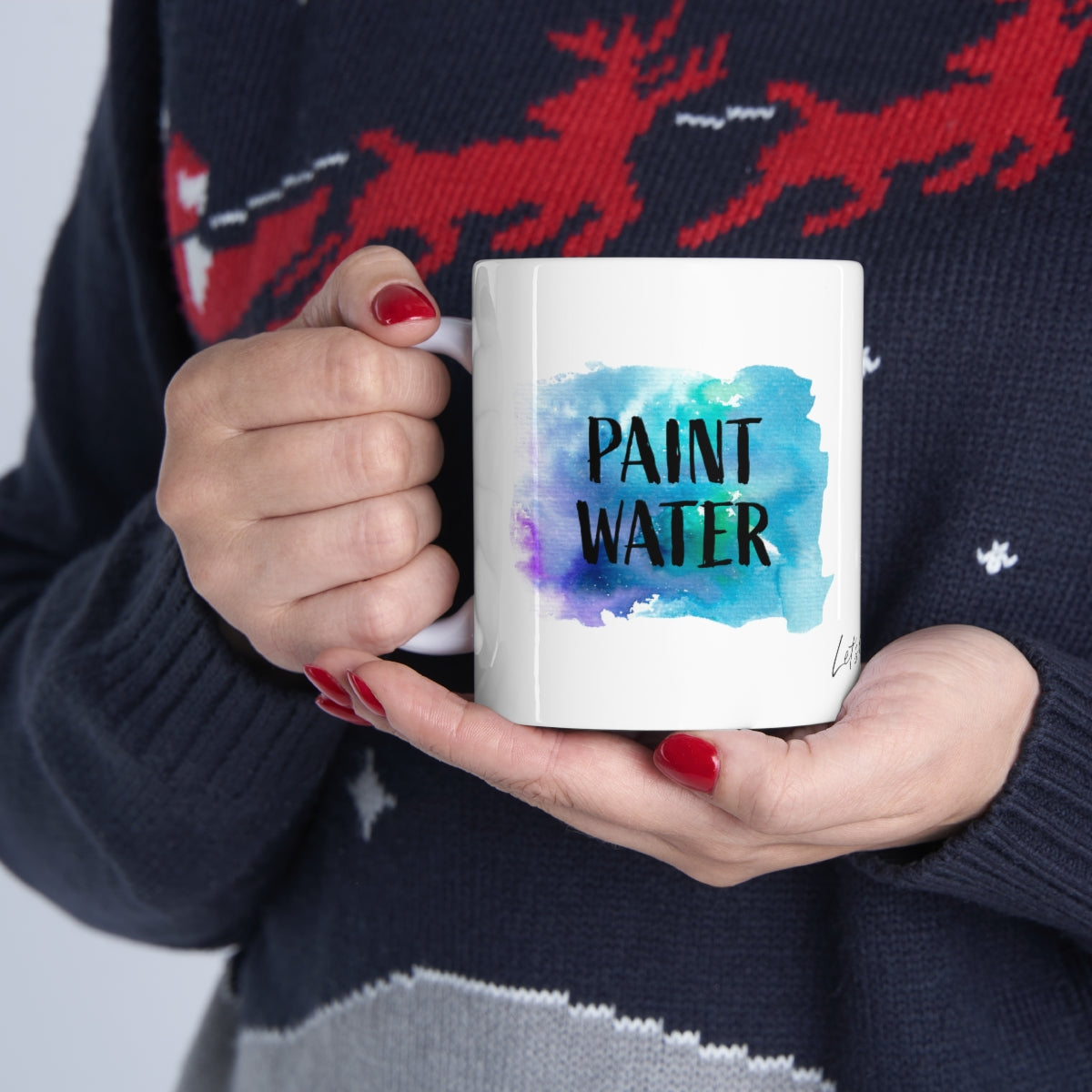 Paint Water Ceramic Mug 11oz
