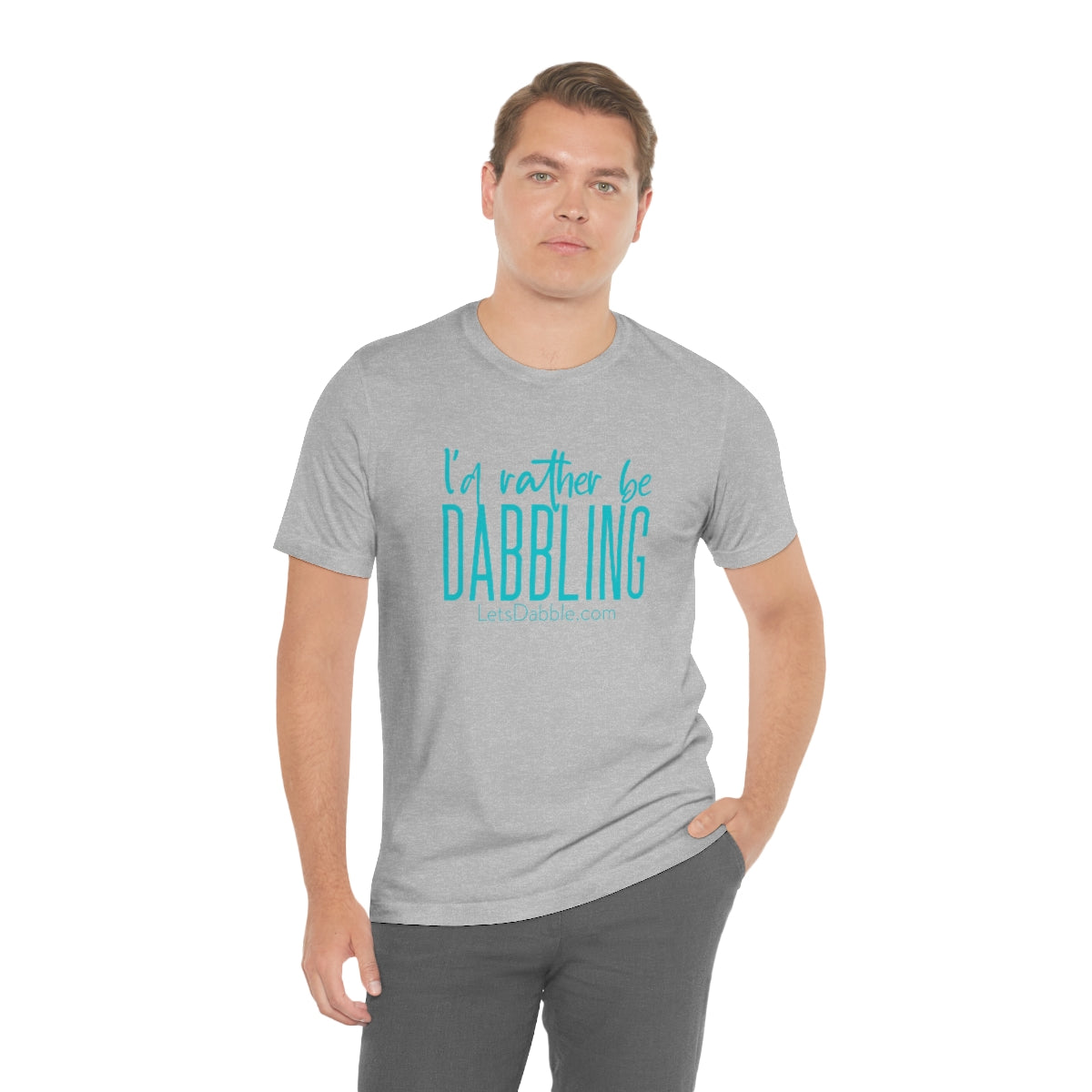 Teal I'd Rather Be Dabbling Short Sleeve Tee