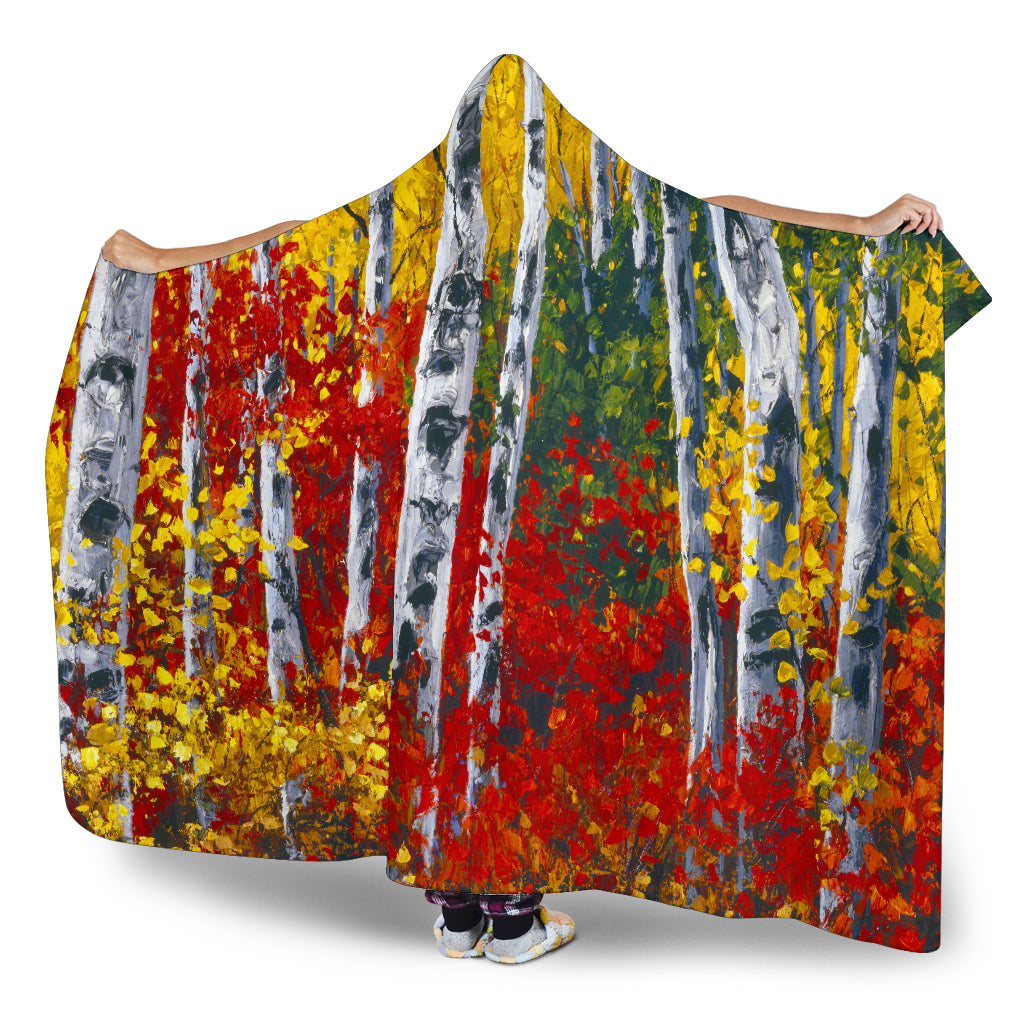Autumn's Paintbrush - Hooded Blanket