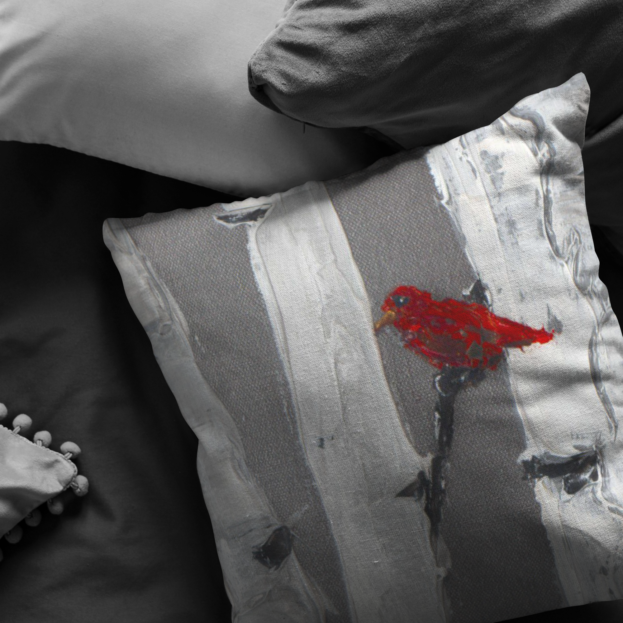 Love Birds Pillow Set (Right) - 18x18 - Free Shipping